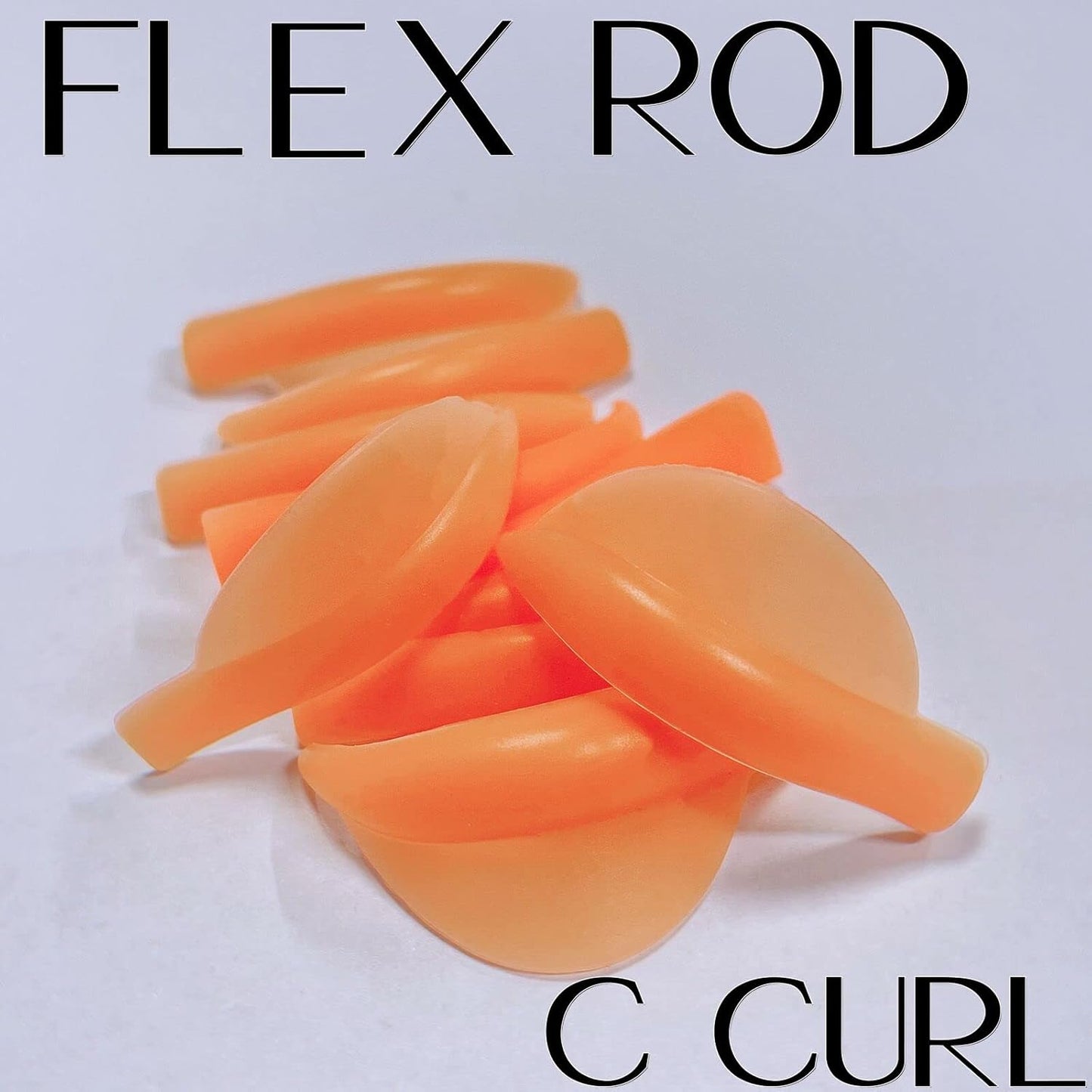 Eyelash Perm Pads Lash Lift Rods Eyelash Perm Silicone Pads 5 Sizes Reusable Soft Lash Lift Pads Shield for Different Length Eyelashes Perfect Lifting (Orange）