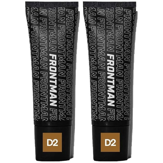 FRONTMAN Fade, Men's Acne Concealer With Salicylic Acid For Acne | For Blemishes & Dark Circles | Natural Coverage, Non-Greasy Formula, Oil-Free, Fragrance-Free | Perfect for All Skin Types | Men’s Concealer D2 Dark Shade
