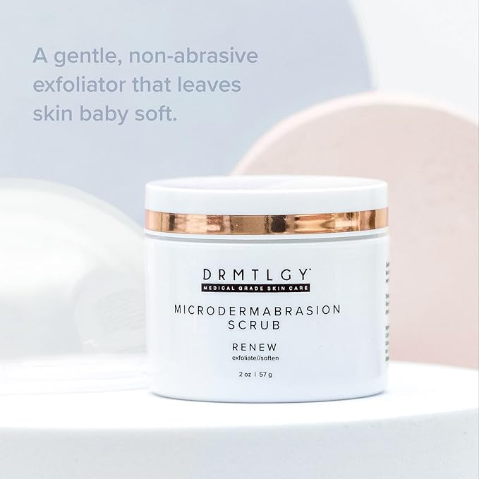 DRMTLGY Universal Tinted Moisturizer with SPF 46 & Microdermabrasion Facial Scrub Set - Universal Tinted SPF & Face Exfoliator 2 Pack