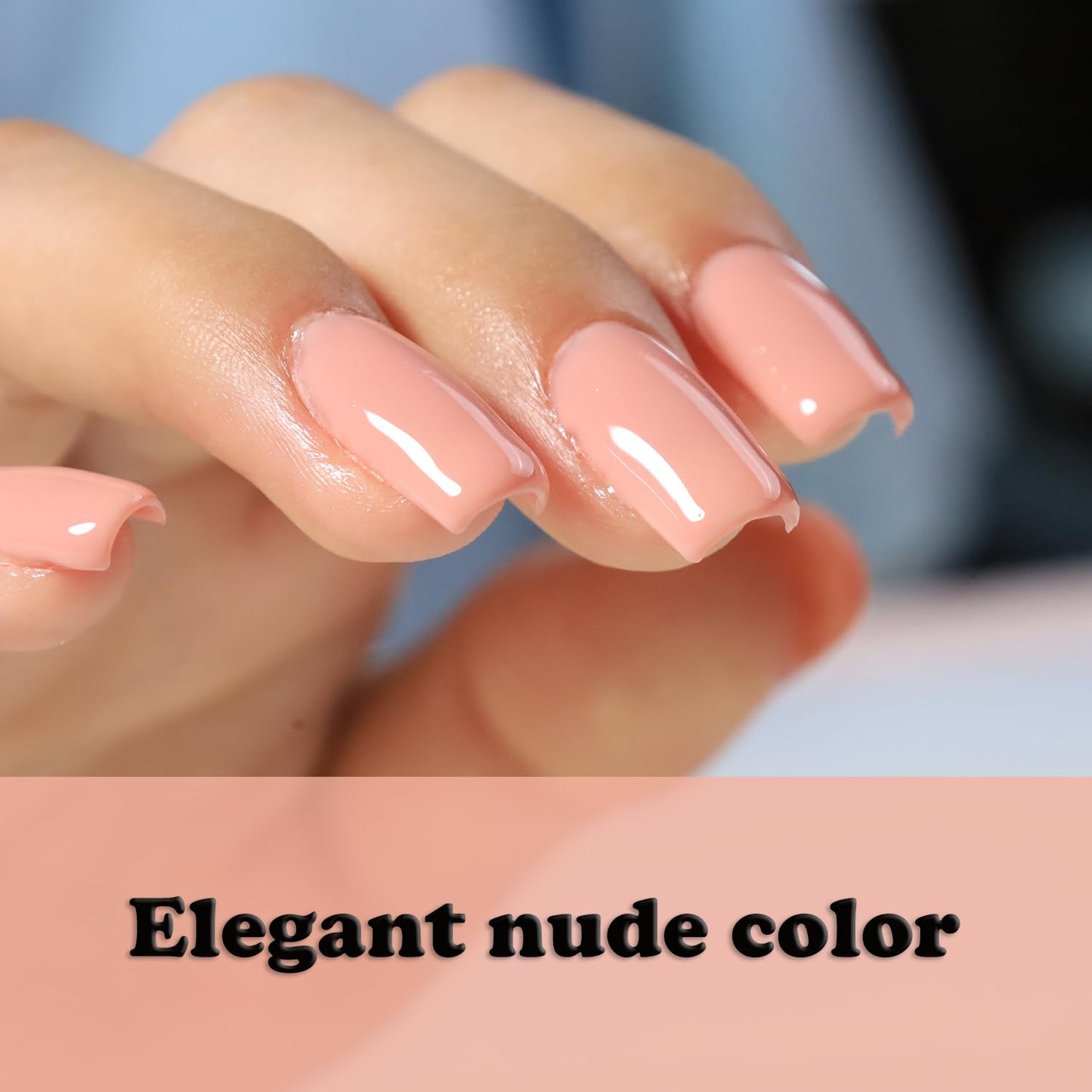 FZANEST Nude Rubber Nail Base Gel Polish, Builder Bottle Nail Strengthener Self-level Extension Fiber Gel, UV LED Base Coat