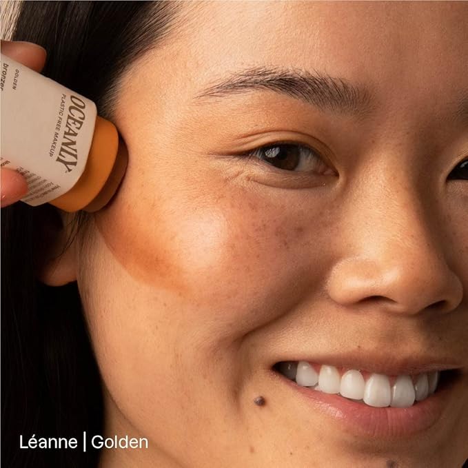 ATTITUDE Oceanly Lightweight Bronzer Stick, Titanium Dioxide-Free, EWG Verified, Plastic-Free, Vegan & Cruelty-free Makeup, Golden, 0.3 Ounces