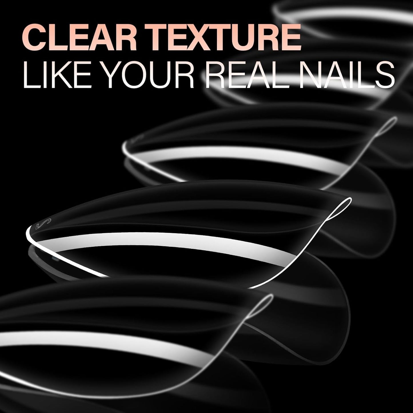 AILLSA Short Almond Nail Tips 504PCS Clear Full Cover Soft Nail Tips Gel Fake Nails Tips Preshaped Press on False Gelly Tips for Nail Extension DIY Home Salon Gift, 10 Sizes