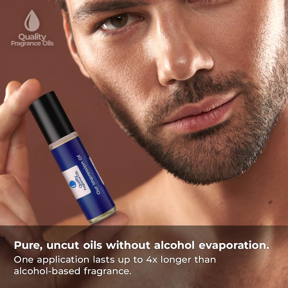 Quality Fragrance Oils' Euphoria for Men Impression #240 | Long-Lasting Perfume Oil, Alcohol-Free, Strong Scent, 10ml Roll-On | Affordable Alternative to Designer Fragrances