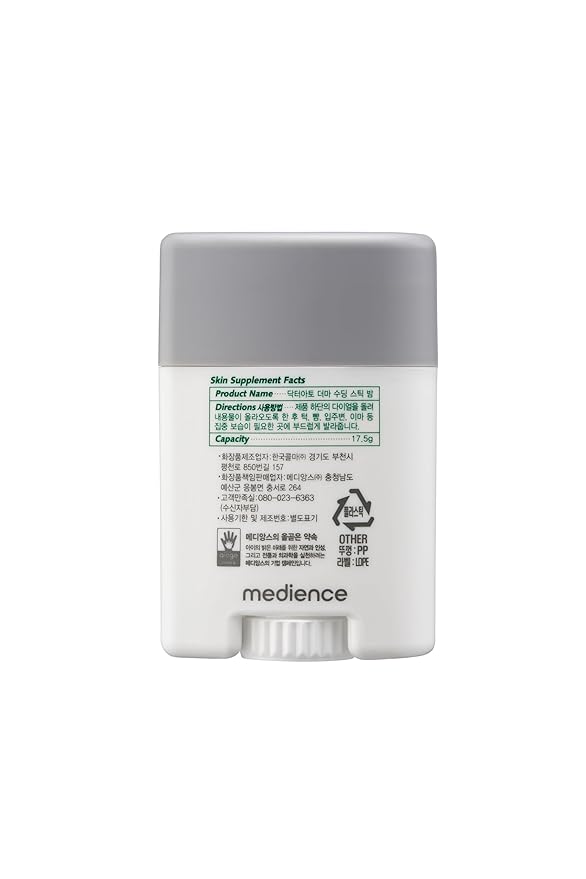 Dr. ato Healing Serum Stick for Dry Face Skin, Chapped Lips, Neck, Elbows, and Knees, Fragrance-Free, Derma Moisturizer Stick with Shea Butter (0.62 Oz)