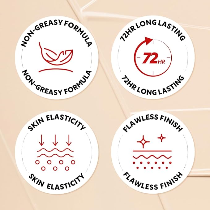 TIRTIR Mask Fit Red Cushion Foundation | Full coverage, Weightless, Skin fit, Satin Glow Finish, Korean Makeup BB Foundation, beauty, Tattoo cover up, Buildable (#10C Shell, 0.63 Fl Oz)