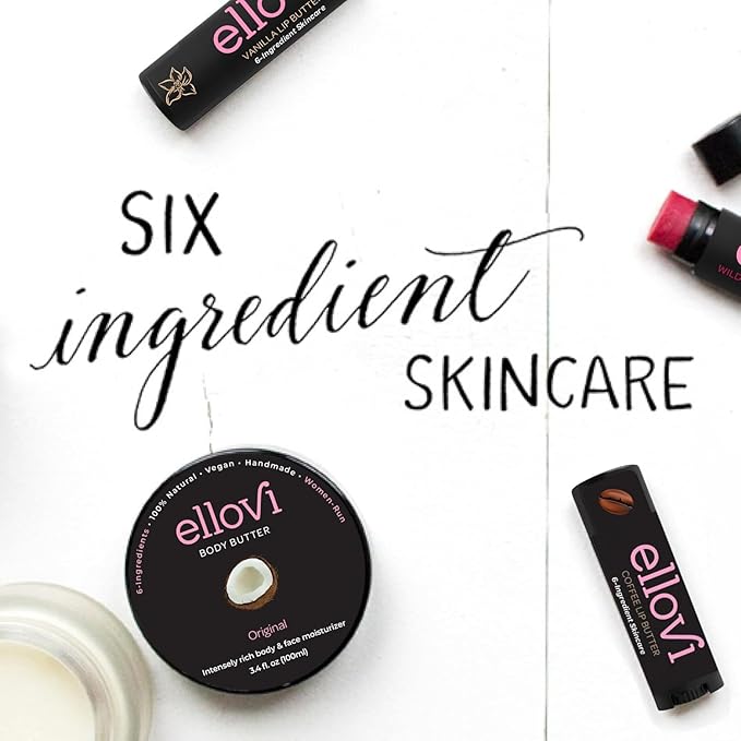 Natural Lip Butter Lip Balm - Coffee - Pure Enough to Eat - Made With Just 6 Vegan Ingredients - 100% Natural & Organic Moisturizing Lip Care for All Day Hydration (3-Pack)