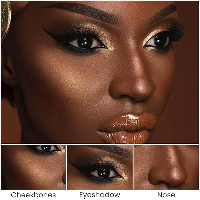 evpct 2in1 Face Shaping & Contouring Stick Cream Contour Concealer Bronzer Stick Makeup Kit for Beginner Face Highlighter Makeup Stick contorno maquillaje de maquillaje profesional,NEW Deep