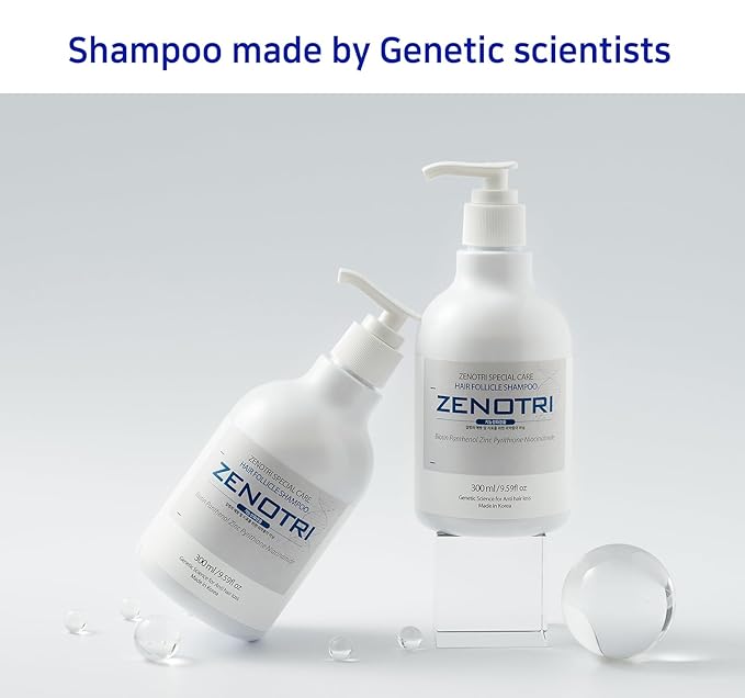 Follicle Shampoo Hair loss Zero with Copper peptide, Biotin, Dexpanthenol, Pyrithione Zinc/Genetic Hair Care Solution
