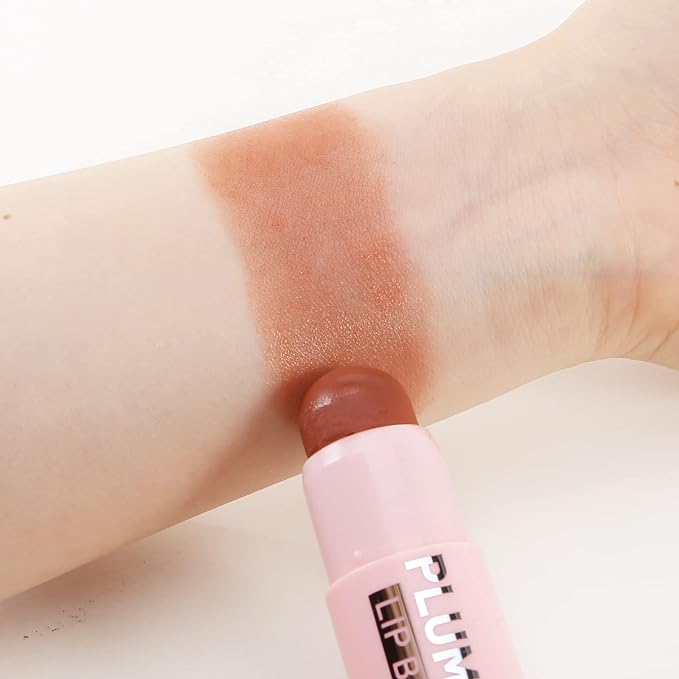 Boobeen Lip Plumping Balm,Moisturizing Lip Plumper Makeup, Long Lasting Lip Moisturizer for Lip Care, Hydrating Lip Balm for Natural Lip Color