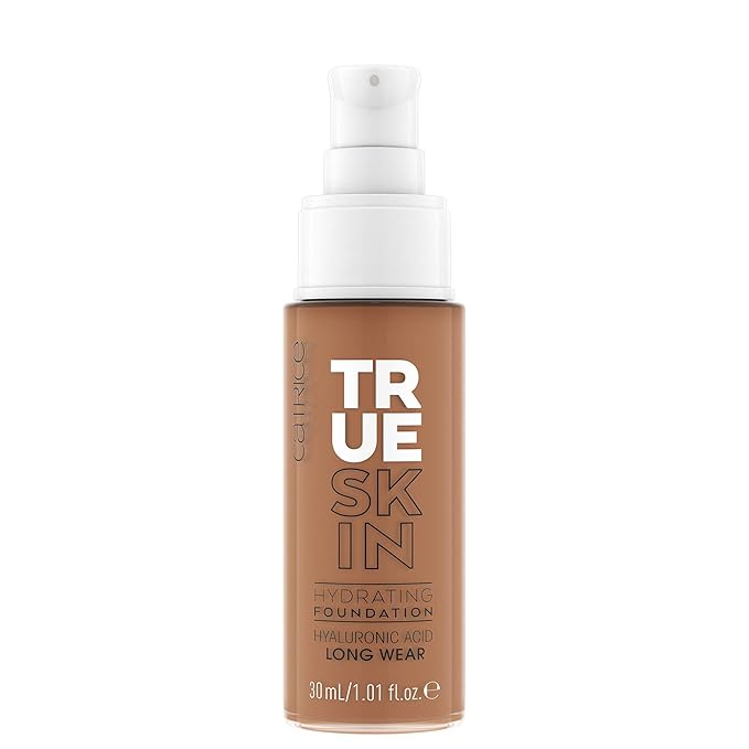 Catrice | True Skin Hydrating Foundation | Lightweight Buildable Coverage with Hyaluronic Acid and Watermelon Seed Oil | Vegan & Cruelty Free (080 | Neutral Pecan)