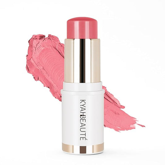 Blush Stick, Cream Blush for Cheeks and Lip Tint, Dewy Finish, Buildable & Blendable Color, Lightweight & Long-Lasting Formula | Warm Pink, 0.53fl.Oz