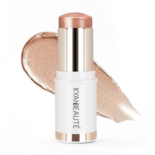 Dewy Highlighter Makeup, Highlighter Makeup Stick for Face and Body, Radiant & Shimmer Glow, Buildable Color for All Day | Vegan & Cruelty-Free | Bronze Caramel Gold 15g/0.53fl.Oz