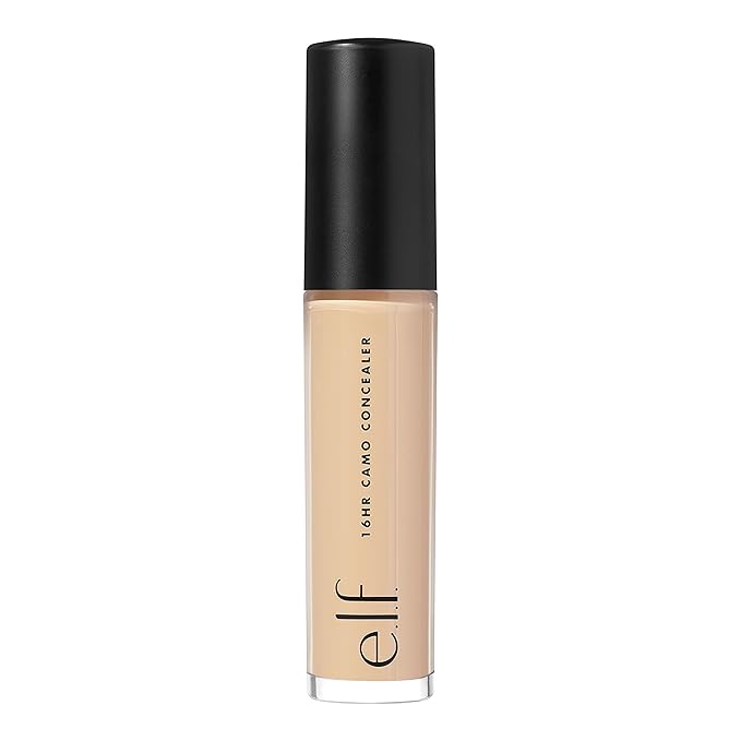 e.l.f. 16HR Camo Concealer, Full Coverage & Highly Pigmented, Matte Finish, Medium Warm, 0.203 Fl Oz