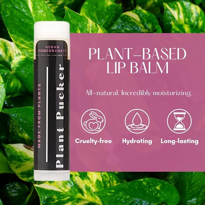 Vegan Lip Balm (3-Pack) (Pomegranate)
