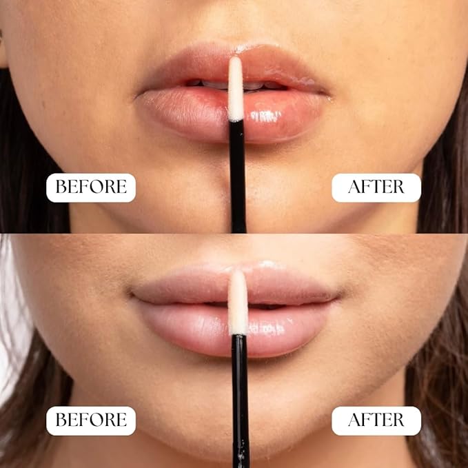 BIG POUT ENERGY Lip Plumper, Chili-Infused Lip Plumping Oil for Full and Smooth Lips, Lip Gloss Finish, With Easy Swipe XL Wand Applicator, Crystal Clear, 0.12 fl oz