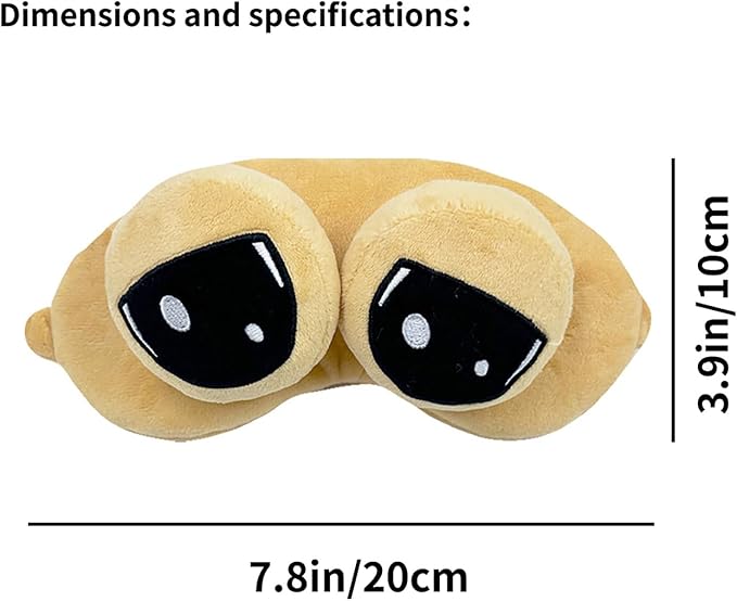 Cooling Eye Mask for Sleeping, Cute Alien Plush Sleep Eye Mask with Adjustable Strap and Built-in ice Pack for Kids & Adults, Cold Under Eye Mask for Travel, Meditation, Relaxation, and Sleep