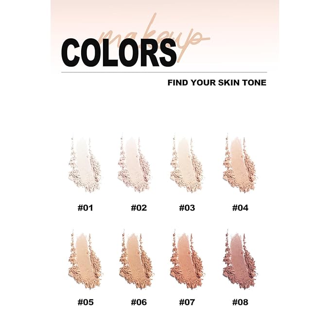 Pressed Face Powder Makeup Mineral Foundation Finishing Powder Pressed Finishing and Setting Powder Loose Setting Powder Makeup #01