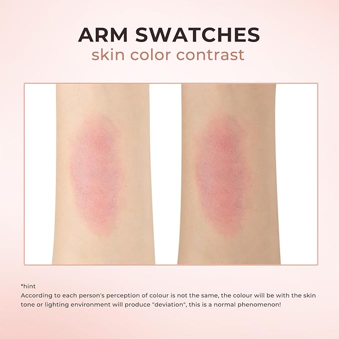 Jolilab Blush Makeup Color Changing Blush Palette Cream Blush Powder Palette Long-Lasting Hydrating Pigment High Impact Buildable Color Lightweight Smooth Finish for Eyes Cheeks(1, pink, 1)