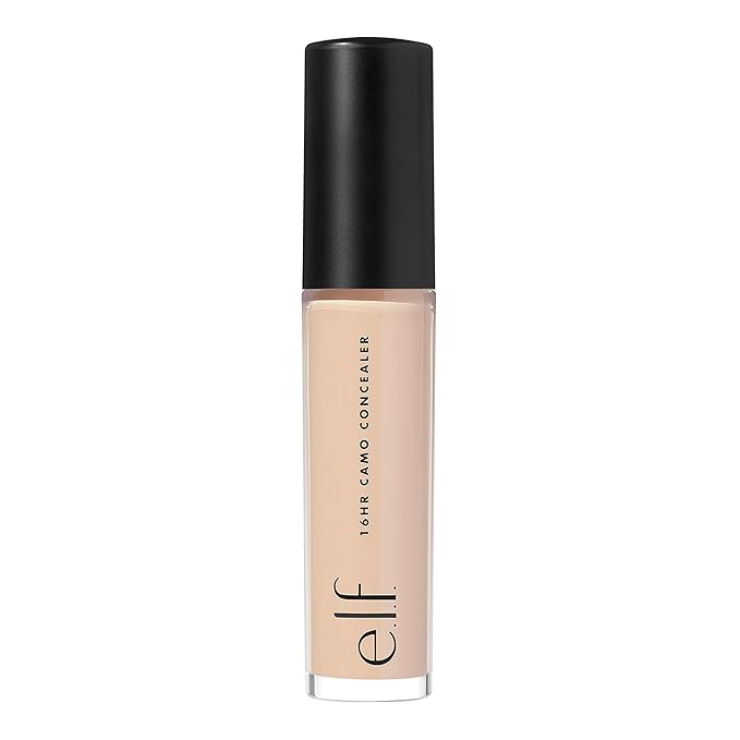 e.l.f. 16HR Camo Concealer, Full Coverage & Highly Pigmented, Matte Finish, Medium Neutral, 0.203 Fl Oz (6mL)