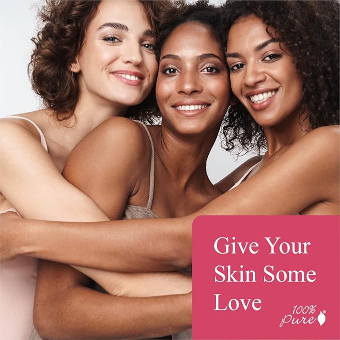 100% PURE Healthy Foundation Full Face Coverage Makeup, Liquid Matte Finish with Anti-Aging Benefits - Vegan Gorgeous Fruit Pigmented Toffee Color (Tan with Neutral Undertone) - 1 Fl Oz