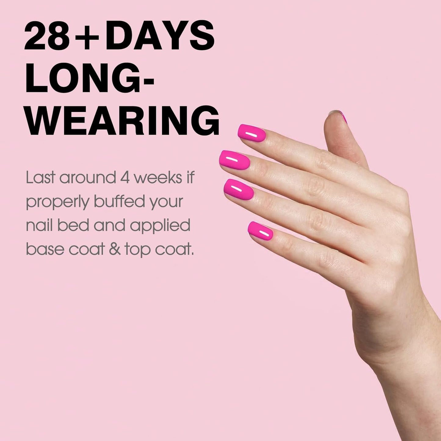 CANNI Hot Pink Nail Gel Polish, 1Pcs Bright Coral Pink Cerise Color High Gloss Soak Off UV Gel Nail French Nail Manicure Salon DIY