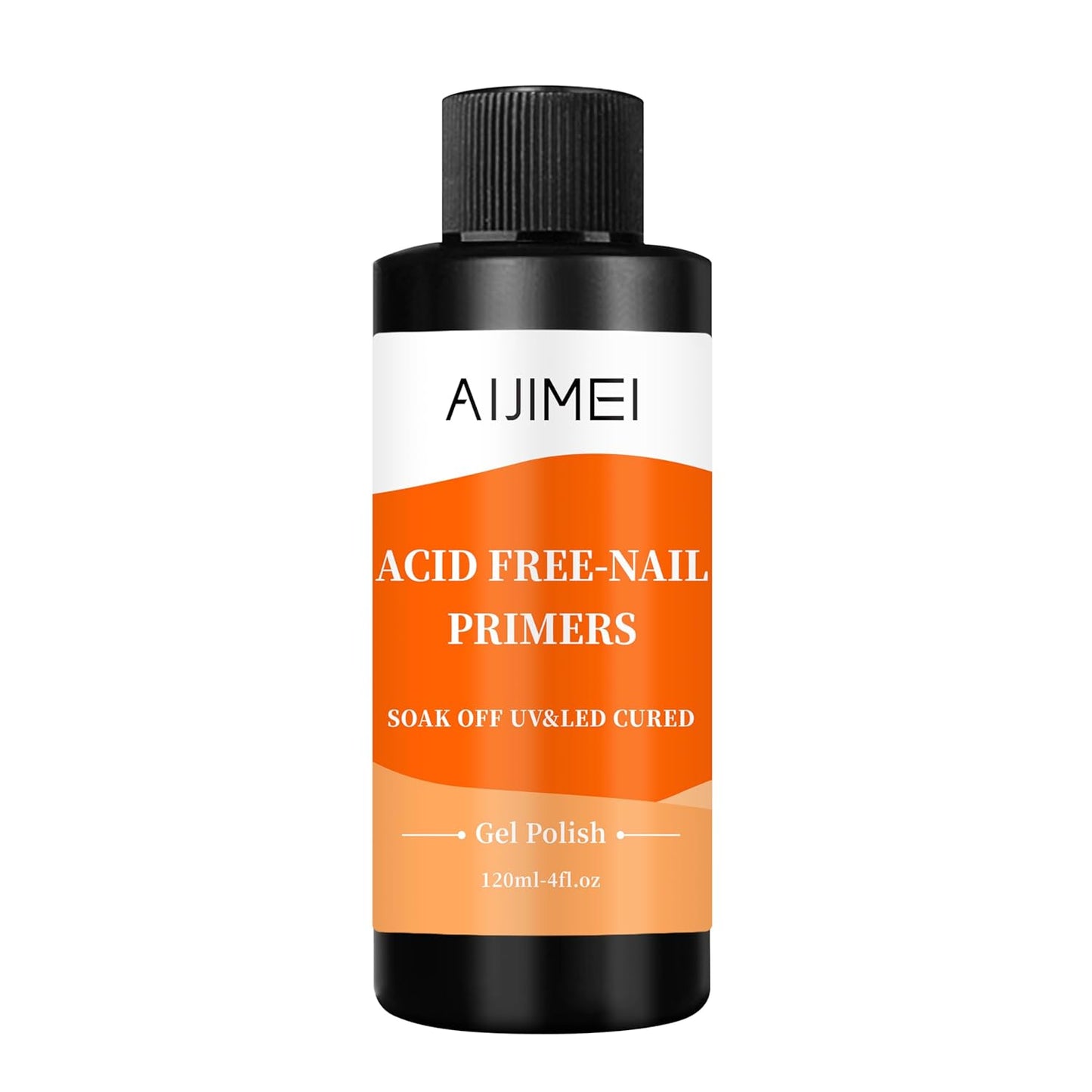 AIJIMEI Nail Primer for Gel Polish Nail Primer for Stronger Nails, Nail Care Compatible with All Polishes Nail Art Enhance Adhesion and Extend Gel Manicure Wear4 Fl Oz