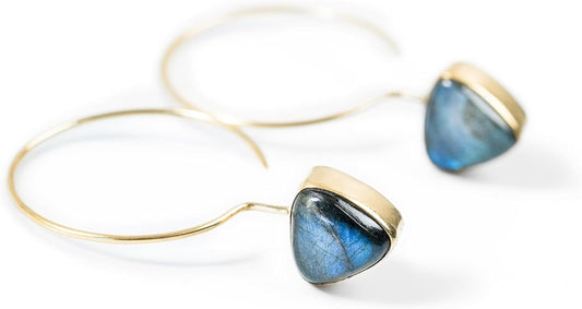 AYANA Healing Crystal Earrings for Women - Handmade Drop Earrings with Ethically Sourced Authentic Gemstones | Birthstone Jewelry for Women Trendy