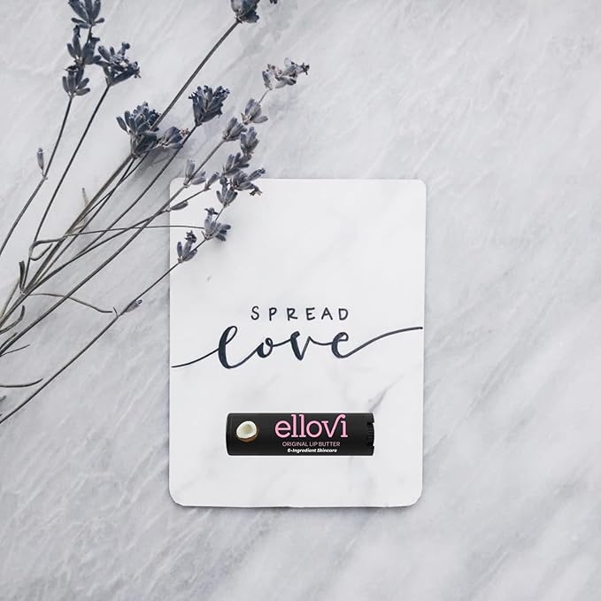 Natural Lip Butter Lip Balm - Original - Pure Enough to Eat - Made With Just 6 Vegan Ingredients - 100% Natural & Organic Moisturizing Lip Care for All Day Hydration (Single)