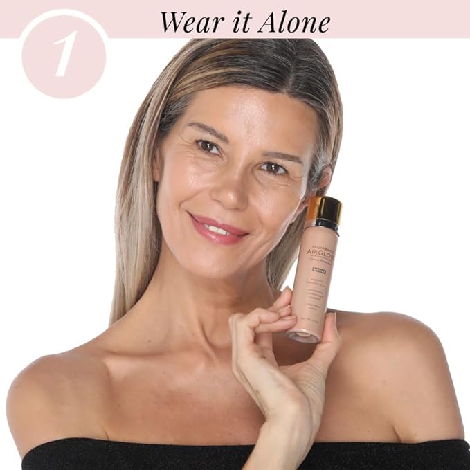 Jerome Alexander MagicMinerals AirGlow Tinted Highlighting Night Mist, Illuminating Airbrush Tinted Moisturizer Spray | Petal Pearl