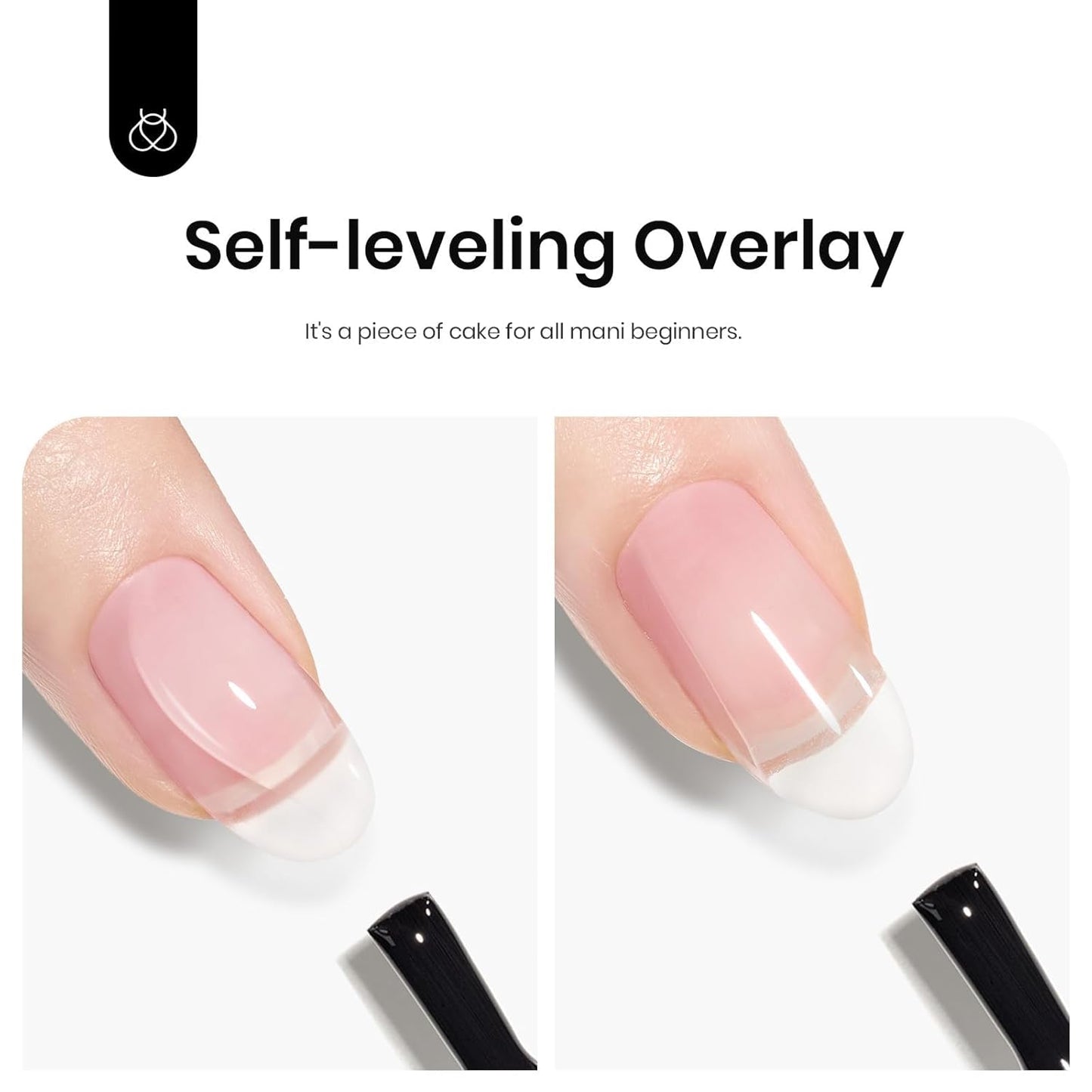 beetles Gel Polish Beetles Color Base Gel For Nails, 2 In 1 Clear Sheer Builder Rubber Gel Nail Strengthener Gel, 15ml 0.5Oz Coat Gel Polish Soak Off UV Gel DIY Home and Salon Hallowen Gift