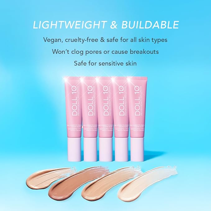 Doll 10 TCE Liquid Filter - Covers, Blurs, and Brightens (Light)