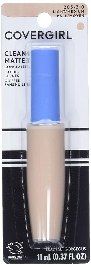COVERGIRL - Clean Matte Concealer, Oil-Free, Lightweight Formula, Blendable, Natural-Looking Coverage, 100% Cruelty-Free (Pack of 2)