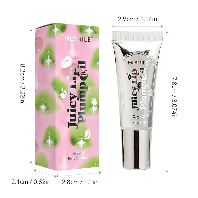 Lip Plumping Booster, Spicy Roll On Lip Plumper Gloss Lip Plumping Oil, Ultra-Hydrating & Nourishing, Lip Enhancer Lipstick, Glossy Finish Fuller Natural Lip Gloss for Women Girls (#04)