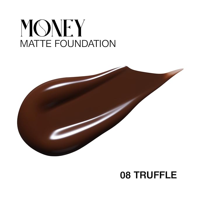 Matte Foundation Money - Long-Lasting Makeup Foundation with Flawless & Buildable Coverage - Liquid Foundation for All Skin Types (Truffle)