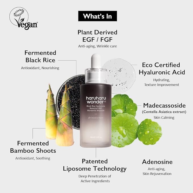 Haruharu Wonder Vegan Well-Aging Collection, Gift Box for Special Day, Suitable for All Skin Types