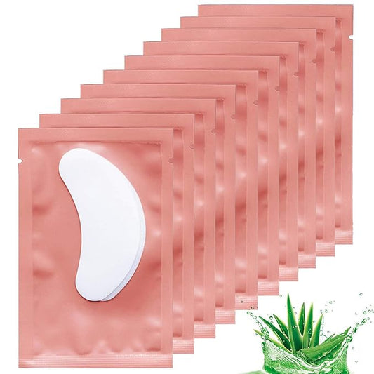 50 Pairs Under Eye Pads, Lint Free Lash Extension Eye Gel Patches for Beauty Salon False Eyelash Extensions Grafting, Hydrogel Eye Mask Beauty Makeup Tool
