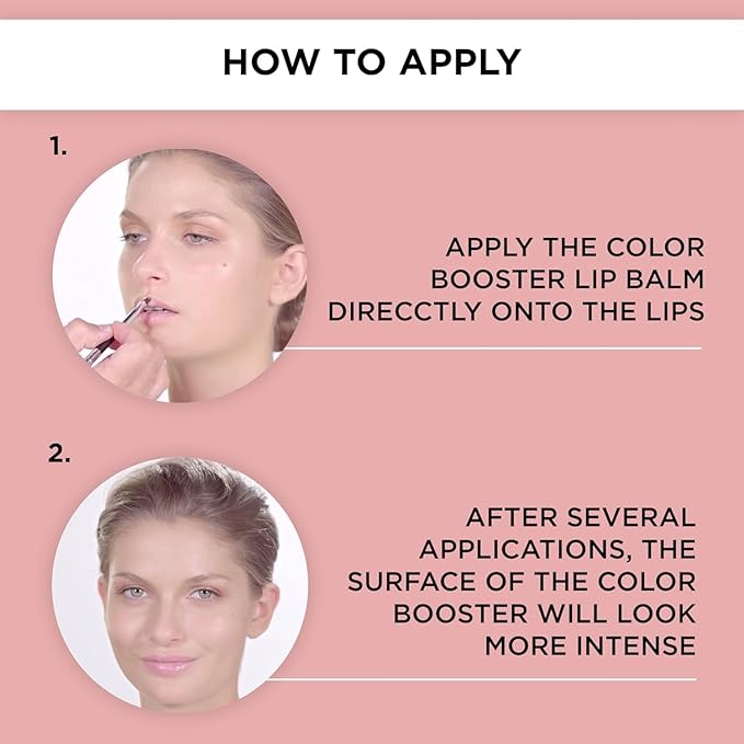 ARTDECO Color Booster Lip Balm in rose - nourishing lip balm with color-adapting pigments - lip plumper with spearmint flavor - prevents dryness & chapping - lip care with kernel oil - 0.1 Oz