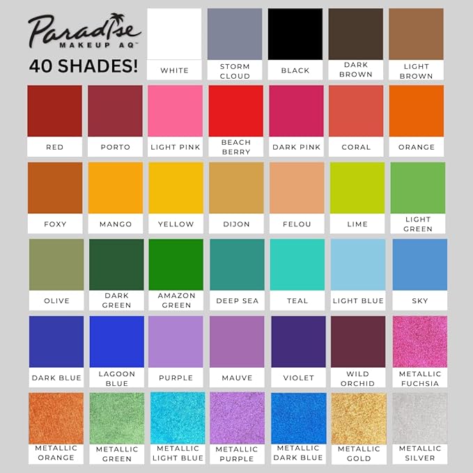 Mehron Makeup Paradise Makeup AQ Refill Size | Stage & Screen, Face & Body Painting, Beauty, Cosplay, Halloween | Water Activated Face Paint, Body Paint, Cosplay Makeup .25 oz (7 ml) (AMAZON GREEN)