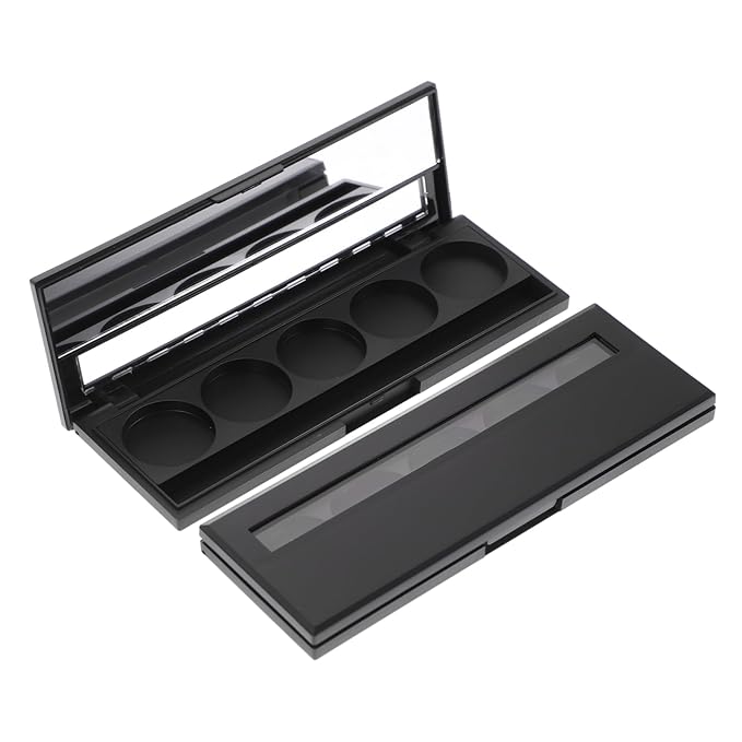 2Pcs 5 makeup pallet eyeshadow pans magnetic empty Palette Containers makeup container Eyeshadow Empty Case sample containers Eyeshadow Case cosmetic makeup powder travel