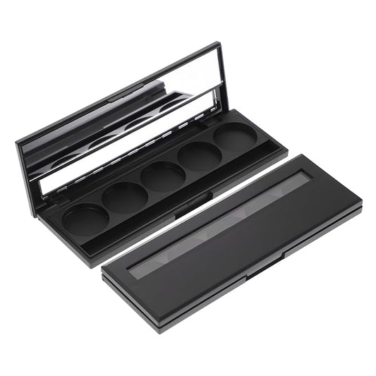2Pcs 5 makeup pallet eyeshadow pans magnetic empty Palette Containers makeup container Eyeshadow Empty Case sample containers Eyeshadow Case cosmetic makeup powder travel