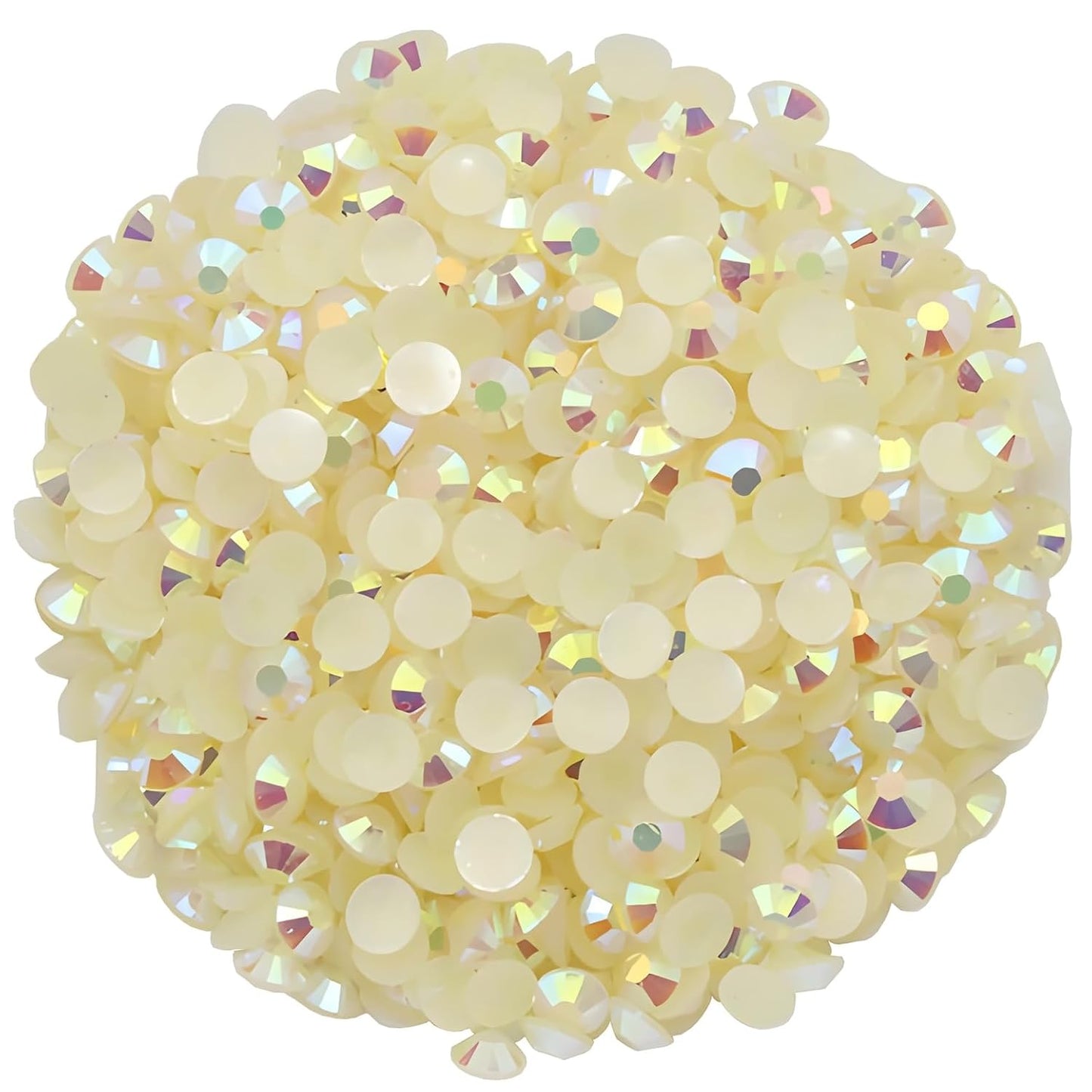 4500 Pcs SS12 3mm AB Flatback Rhinestones for Nails Art Crafts Glitter Round Shine Gems Crystals DIY Clothes Shoes （Champagne AB）