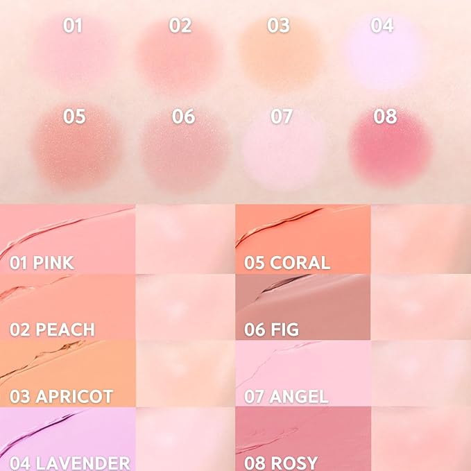 BBIA Ready To Wear Downy Cheek Cream Blush 8 Color - Creamy Blendable & Buildable Blush Dewy Texture & Matte Finish High Pigment Longlasting Lightweight Natural Face Makeup, 0.12oz (04 DOWNY LAVENDER)