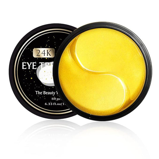 Nuonove 30 Pairs Under Eye Mask, 24k Gold Under Eye Patches, Brightening Eye Mask, Collagen Eye Mask Patches, Gold Eye Patches for Puffy Eyes, Wrinkles, Dark Circles, Eye Bags