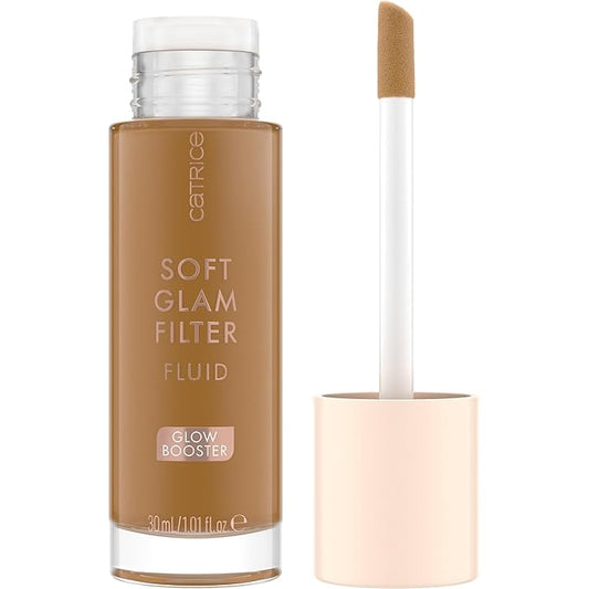 Catrice | Soft Glam Filter Fluid | Luminous Make Up Base & Highlighter for Radiant Complexion | With Vitamin E & Squalene | Vegan & Cruelty Free (80 | Tan - Deep)
