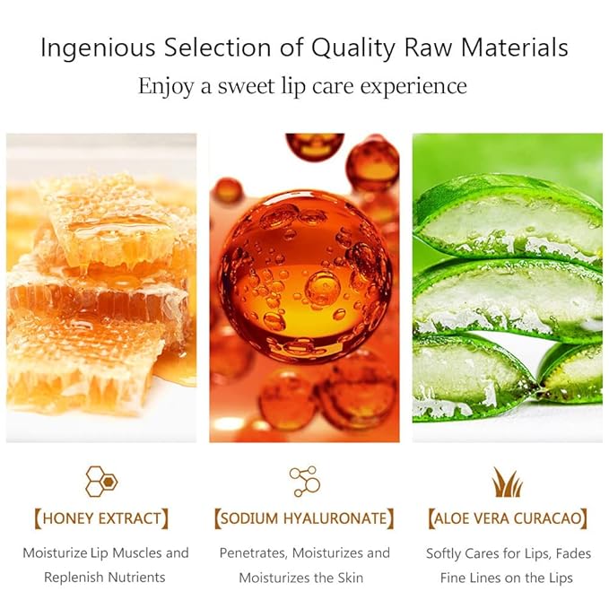20Pcs Moisturizing Lip Mask, Restores Moisture Lip Care Mask for Dry Lips and Lip Lines Lips Overnight Lip Care, Gel Treatment Lip Masks Plumping Lips Mask (Yellow)