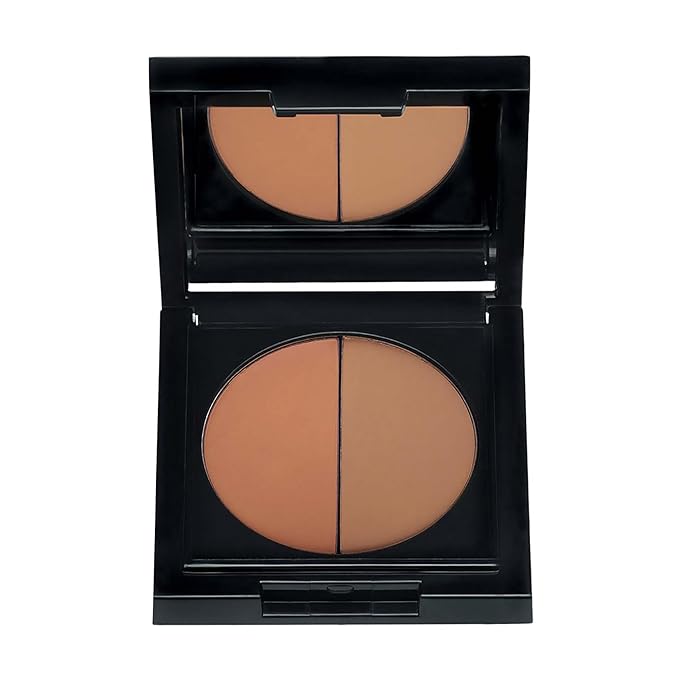 Duo Concealer - Double-Shade Compact Creamy Concealer - Smooth Texture Hides Imperfections - Even Matte Finish - Provides Full Coverage And Long Lasting Results - Manviol - 0.1 Oz