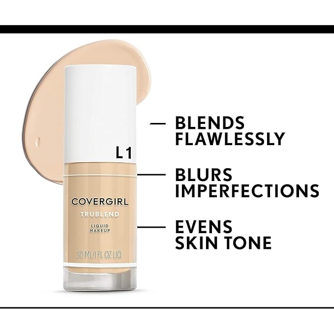 COVERGIRL Trublend Liquid Foundation, Creamy Natural, 1 Oz (Pack of 2)
