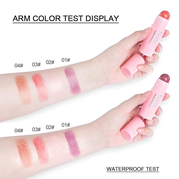 Plumping Lip Balm - Tinted Lip Balm Plumper - Enhancing & Hydrating Lip Moisturizer Fade Lip Lines Lip Care 0.17Oz/4.8g - 02 SAKURA PINK