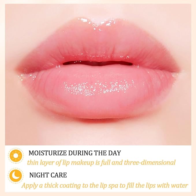 2 PCS Bee Lip Balm Lip Mask Honey Pot Honey Lip Mask Propolis Moisturizing Lip Balm with Stick - Hydrating Prevention Dry and Cracked Lip Scrubs Exfoliato Lip Wrinkle Skin Care Products