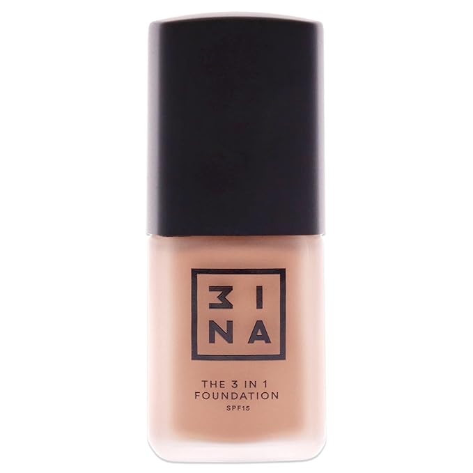 3INA The 3-In-1 Foundation 205 - Vegan Formula - Combination Of Primer, Concealer And Foundation - Medium Coverage - Natural Finish - Perfect For Covering Lines And Blemishes - Long Lasting - 1.01 Oz